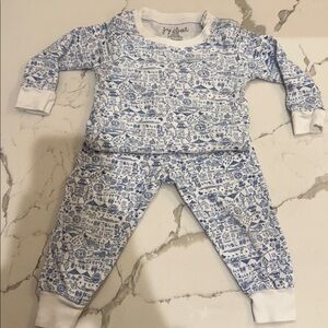 Joy Street Boston 2 Piece PJ Set in Blue 18-24M